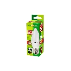 Лампа светодиодная JazzWay PLED-ECO-C37 5Вт свеча 3000К теплый белый E27 400лм 230В