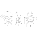 Кресло Cactus CS-CHR-0112BL черный, экокожа, подголовник