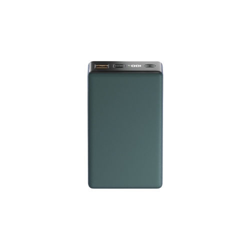 Портативный аккумулятор OLMIO QX-30, 30000mAh, 22.5W, QuickCharge3.0/PowerDelivery, LCD, темно-зеленый