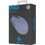 Мышь проводная Logitech G102 LIGHTSYNC фиолетовый, 8000 dpi, USB, кнопки - 6