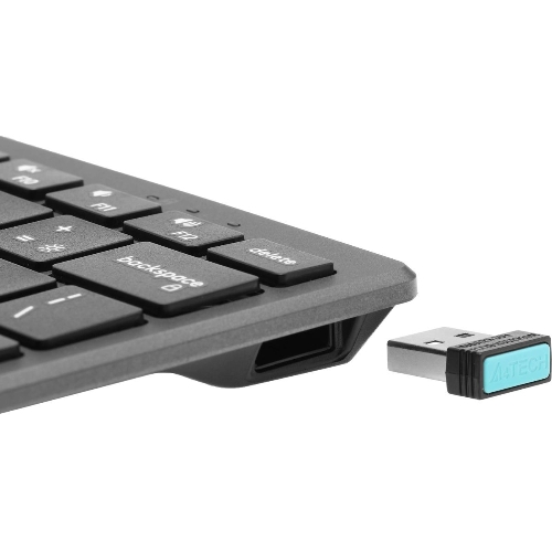 Клавиатура беспроводная A4Tech Fstyler FBX51C серый USB BT/Radio slim Multimedia