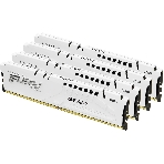 Оперативная память Kingston Fury Beast, DDR5, 64Gb (4x16 Gb), 6000 MHz, CL40, DIMM, радиатор, белый