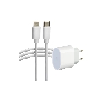 Сетевое зарядное устройство Rexant USB-C, 20Вт в комплекте с кабелем USB-C – USB-C