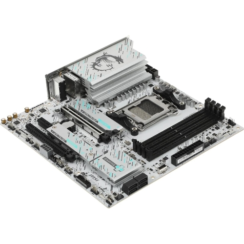 Материнская плата MSI B850M GAMING PLUS WIFI, AM5, AMD B850, 4xDDR5, 4xSATA, 2xM.2, 1xPCIe 5.0 x16, 1xPCIe 4.0 x4, 1xPCIe 3.0 x1, 1xDP, 1xHDMI, 1x5Gb LAN, Wi-Fi 7, Bluetooth 5.4, 3xUSB-C 10Gbps, 3xUSB-A 10Gbps, 3xUSB-A 5Gbps, 3x3.5 мм, 7.1, mATX