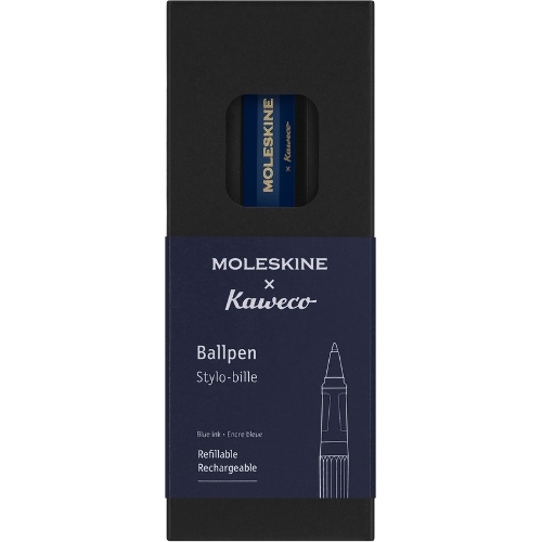 Ручка шариковая Moleskine Kaweco (KAWBALLPENBLUE) синий, d=1мм, синие чернила, подарочная коробка