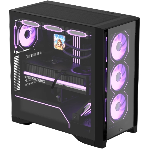 Компьютерный корпус AeroCool/Formula Air Power G8 Floe черный без БП ATX 2xUSB 3.0 1xUSB3.1 audio bott PSU