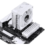 Кулер для процессора JONSBO CR-1000 V2 PRO ARGB (230W, 4-pin PWM, 157мм, Al/Cu, 6x6мм, ARGB, 1x120мм, 59.48CFM, 32.0dBA, 1500RPM, S: 1700/1200/115X, AM4/AM5 белый)