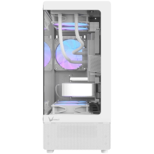 Корпус Formula Crystal Z1CM v2 белый без БП mATX 5x120мм 1xUSB3.0 audio bott PSU