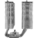 Кулер для процессора Thermalright Royal Knight 120 SE (4-pin PWM, 155мм, Ni/Cu, 6x6мм, 2x120мм, 66.17CFM/59CFM, 25.6dBA/26.1dBA, 1500RPM/1800RPM, S: 1200, 1700, 1851, 115X, AM4, AM5, silver, black)