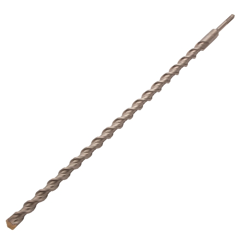 Бур по бетону Denzel двойная спираль, Cobalt W-tip, 22x600 мм, SDS PLUS