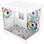 Компьютерный корпус Bloody CC-121 белый без БП mATX 7x120мм 1xUSB2.0 1xUSB3.0 audio