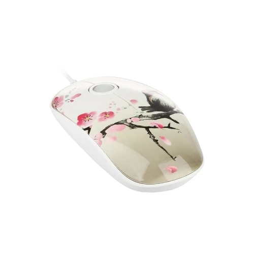 Мышь проводная Qumo Office M43 Serenity белый, 1000 dpi, USB, кнопки - 3