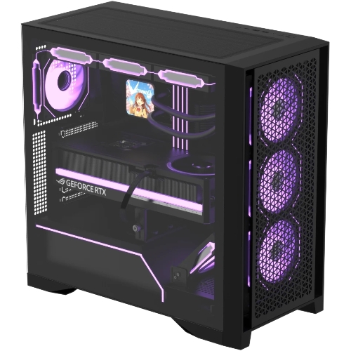 Компьютерный корпус AeroCool/Formula Air Power G8 Floe черный без БП ATX 2xUSB 3.0 1xUSB3.1 audio bott PSU