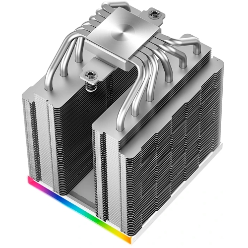 Кулер для процессора DEEPCOOL AK620 DIGITAL SE WH LGA20XX/1700/1200/115X/AM5/AM4 (9шт/кор, TDP 260W, PWM, DUAL Fan 120мм, 6 тепл. трубок, ARGb, белый) RET (R-AK620-WHADMN-GJD)