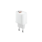 Сетевое зарядное устройство OLMIO Type-C+USB, 20W, 3A, QuickCharge3.0, PowerDelivery, белое