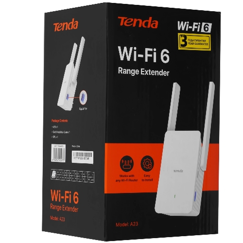 Wi-Fi усилитель сигнала Tenda Dual Band Wi-Fi 6 Range Extender