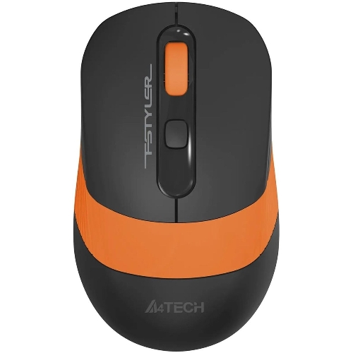 Мышь беспроводная A4Tech Fstyler FG10S черный/оранжевый, 2000 dpi, радиоканал, USB, кнопки - 4
