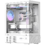 Корпус Formula Crystal Z1CM v2 белый без БП mATX 5x120мм 1xUSB3.0 audio bott PSU