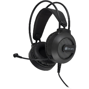 Гарнитура Oklick HS-L300G чёрный, проводная, 3.5 мм, подсветка