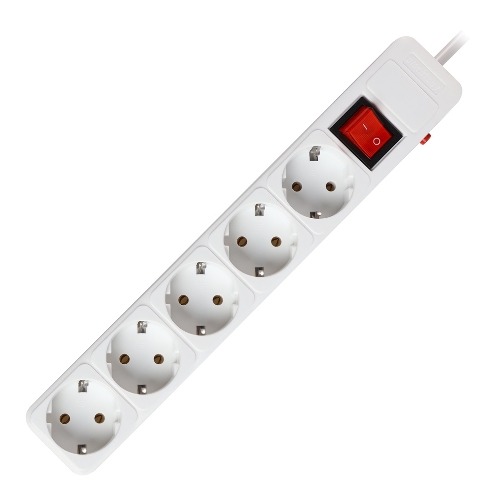 Сетевой фильтр Smartbuy (SBSP-5-30-W) 5 гн х 3,0 м белый
