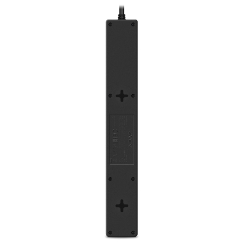 Сетевой фильтр SVEN SF-06E-16 3,0 м (6 розеток с защитными шторками,16А) черный, цветная коробка