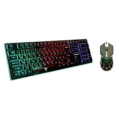 Комплект клавиатура+мышь Nakatomi KMG-2305U проводной, USB, 1600 DPI, черный