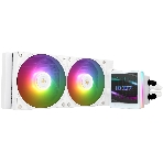 Водяное охлаждение для процессора Thermalright Grand Vision 240 (240mm, LED, White, ARGB/Fans: 2x120mm, 80.45CFM, 29.4dBA, 2150RPM/Pump height 72.5mm, 6400RPM, Rad thickness 27mm/S: 1700, 1200, 1851, 115X, 2011, 2066, AM5, AM4)