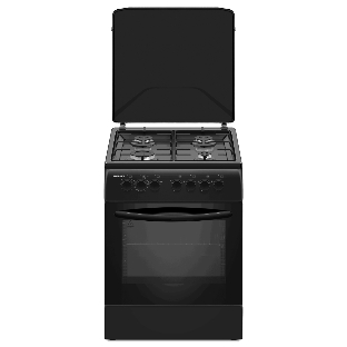Плита комбинированная Kraft KF-FSK6402EBL, конфорок 4 шт, духовка электрическая, 60 см x 87 см x 63 см