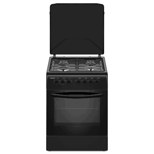 Плита комбинированная Kraft KF-FSK6402EBL, конфорок 4 шт, духовка электрическая, 60 см x 87 см x 63 см