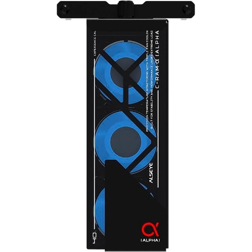 Вентилятор для процессора ALSEYE AS.03.08.0001 (C-RAM-Alpha-B) Product Size: 145.9 x 82 x 38.3мм Number of fans: 3 Size: 40 x 40 x 20мм Material: 1мм SPCC thick sheet metal Surface treatment: Powder coated black on the surface Box: Black Leaf: Milk white Luminous effect: internally emitting ARGb Speed: 1000-3500RPM Ou