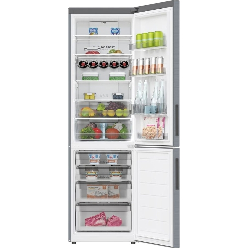 Холодильник Haier C2F637CXRGU1 нержавеющая сталь, двухкамерный, 278/108л, морозилка снизу, No Frost