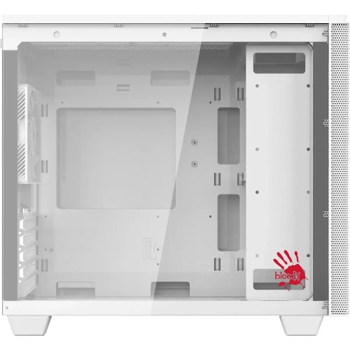 Компьютерный корпус Bloody BD-CC117F белый без БП mATX 5x120мм 1xUSB 2.0 1xUSB 3.0 audio bott PSU