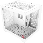 Компьютерный корпус Bloody CC-121 белый без БП mATX 7x120мм 1xUSB2.0 1xUSB3.0 audio