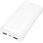 Портативный аккумулятор HOCO J153A 20000mAh 2USB+1Type-C+1micro USB 2.0A, белый