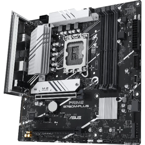 Материнская плата ASUS PRIME B760M-PLUS, LGA 1700, Intel B760, 4xDDR5, 4xSATA, 2xM.2, 1xPCIe 4.0 x4, 1xPCIe x1, 1xDP, 1xHDMI, 1x 2.5Gb LAN, 2xUSB-A 3.2 Gen 2, 4xUSB-A 2.0, 3x3.5 мм, 7.1, mATX