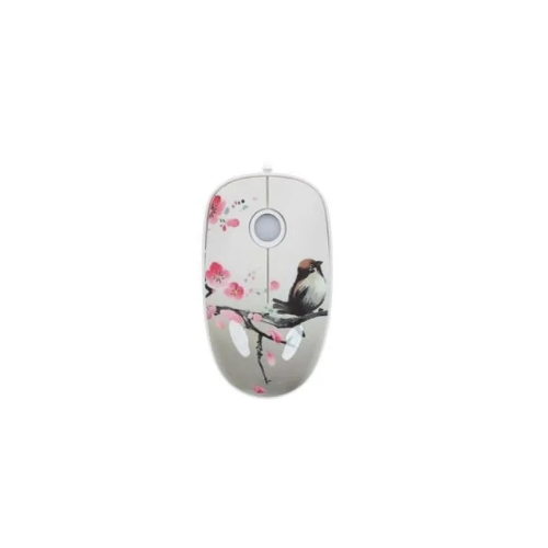 Мышь проводная Qumo Office M43 Serenity белый, 1000 dpi, USB, кнопки - 3