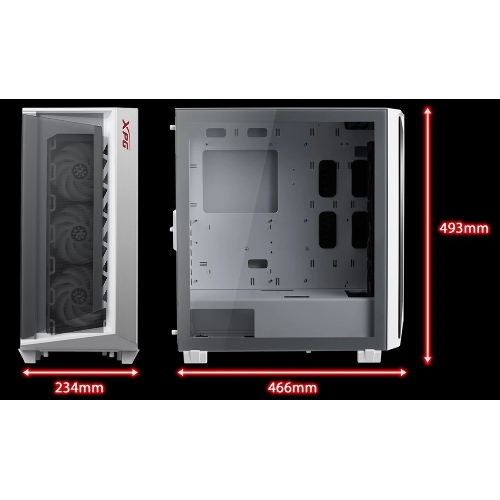 Компьютерный корпус ADATA XPG CRUISERST белый Mid-Tower, Micro-ATX, Mini-ITX, Standard-ATX