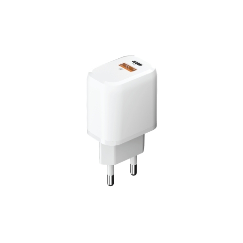 Сетевое зарядное устройство OLMIO Type-C+USB, 20W, 3A, QuickCharge3.0, PowerDelivery, белое