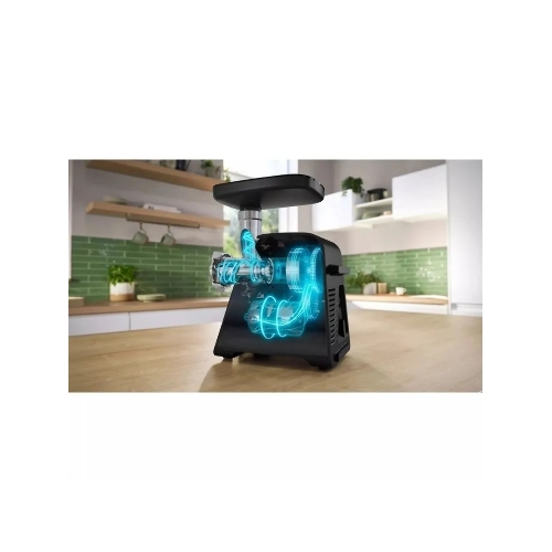 Мясорубка электрическая Bosch MFWS650B черный, 2100 Вт, 3.5 кг/мин, реверс, защита от перегрузки, насадки - 5