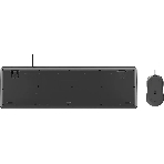 Комплект клавиатура+мышь Oklick S605 проводной, USB, 2400 DPI, чёрный