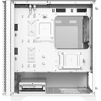 Компьютерный корпус Montech AIR 100 LITE белый без БП mATX 2x120мм 1xUSB 2.0 2xUSB 3.0 audio bott PSU