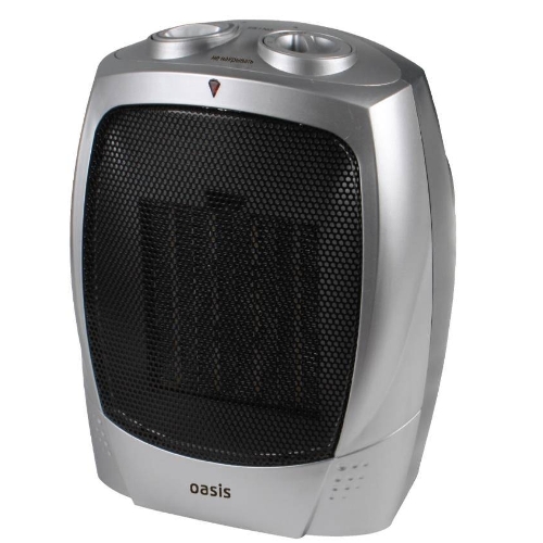 Тепловентилятор Oasis KS-15 серый, 1500 Вт, 20 м2