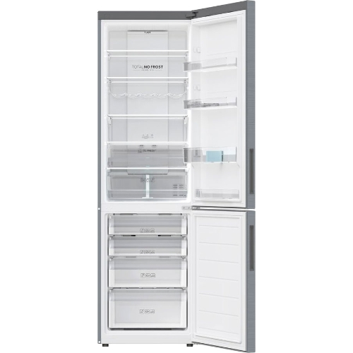 Холодильник Haier C2F637CXRGU1 нержавеющая сталь, двухкамерный, 278/108л, морозилка снизу, No Frost