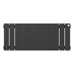 Радиатор биметаллический Royal Thermo PianoForte 300 черный - 12 секц.