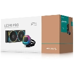 Система жидкостного охлаждения Deepcool LE240 PRO ARGb Soc-AM5/AM4/1200/1700/1851 черный 4-pin 28.2-33dB Al 280W 1347gr Ret (R-LE240PRO-BKAMMC-G-1)