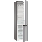 Холодильник Gorenje NRK6201ES4 серебристый двухкамерный 235/96 л морозилка снизу, No Frost