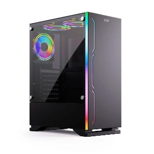 Компьютерный корпус ABR Robin I (1хUSB 3.0, 2хUSB 2.0, HD Audio, 3xRGb Fan, ATX, Micro-ATX)