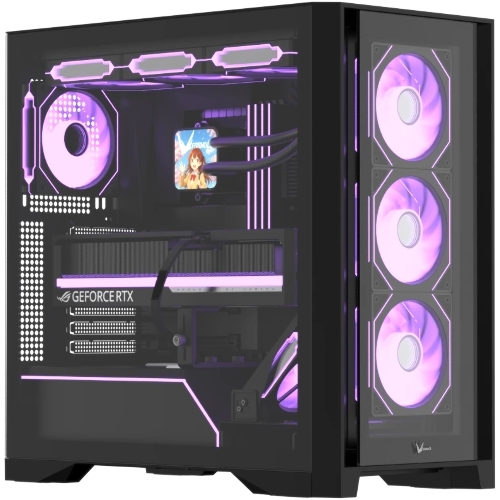 Компьютерный корпус AeroCool/Formula Air Power G8 Floe черный без БП ATX 2xUSB 3.0 1xUSB3.1 audio bott PSU