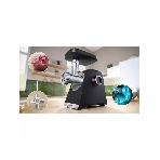 Мясорубка электрическая Bosch MFWS650B черный, 2100 Вт, 3.5 кг/мин, реверс, защита от перегрузки, насадки - 5