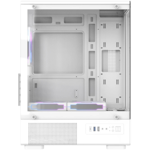 Корпус Formula Crystal Z1CM v2 белый без БП mATX 5x120мм 1xUSB3.0 audio bott PSU